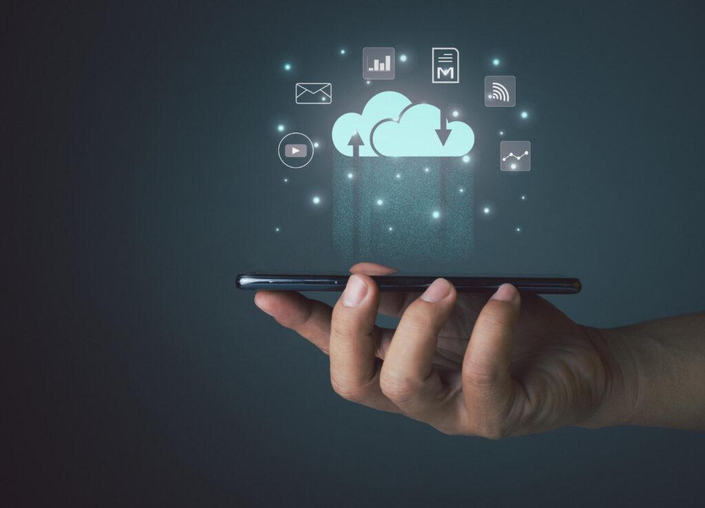 cloud computing concept connect